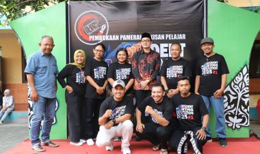 Puluhan Lukisan Karya Anak-Anak Purworejo Dipamerkan