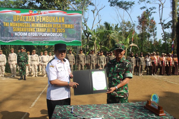 TMMD Sengkuyung Tahap III 2025 Resmi Dimulai di Desa Donorejo