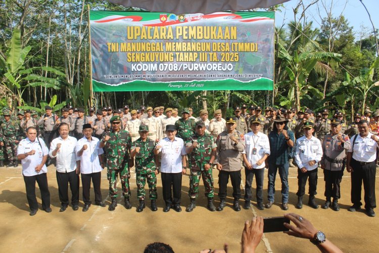 TMMD Sengkuyung Tahap III 2025 Resmi Dimulai di Desa Donorejo