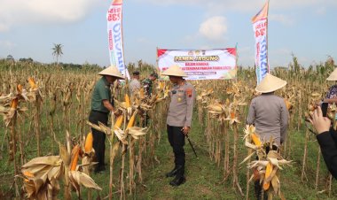 Polres Purworejo Gelar Panen Raya dan Penanaman Jagung di Desa Jrakah, Kecamatan Bayan