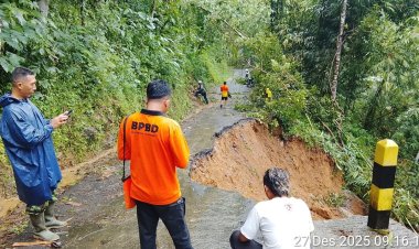 Longsor Dini Hari di Kaligesing, Purworejo: Jalur Vital Jatirejo–DIY Terputus